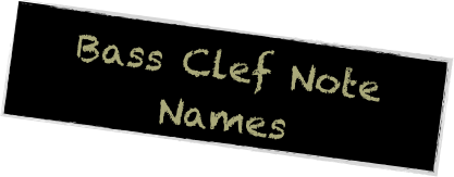 Bass Clef Note Names